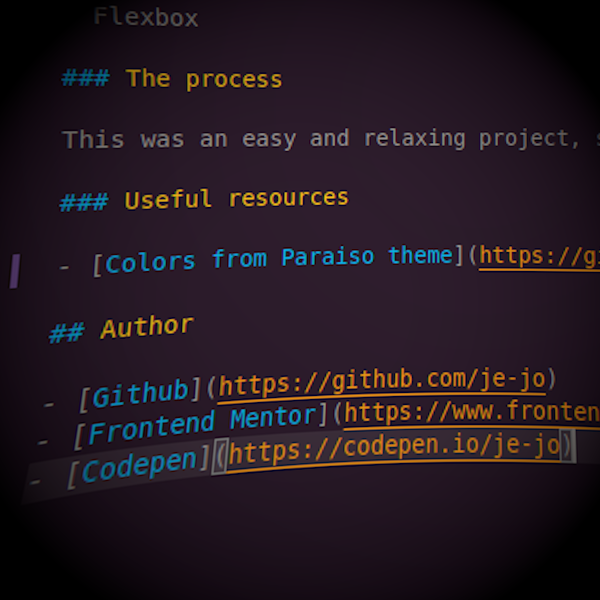 snapshot of readme file with author's details